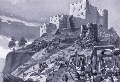 Attack of the Welsh on Montgomery Castle AD1095 by Alfred Pearse